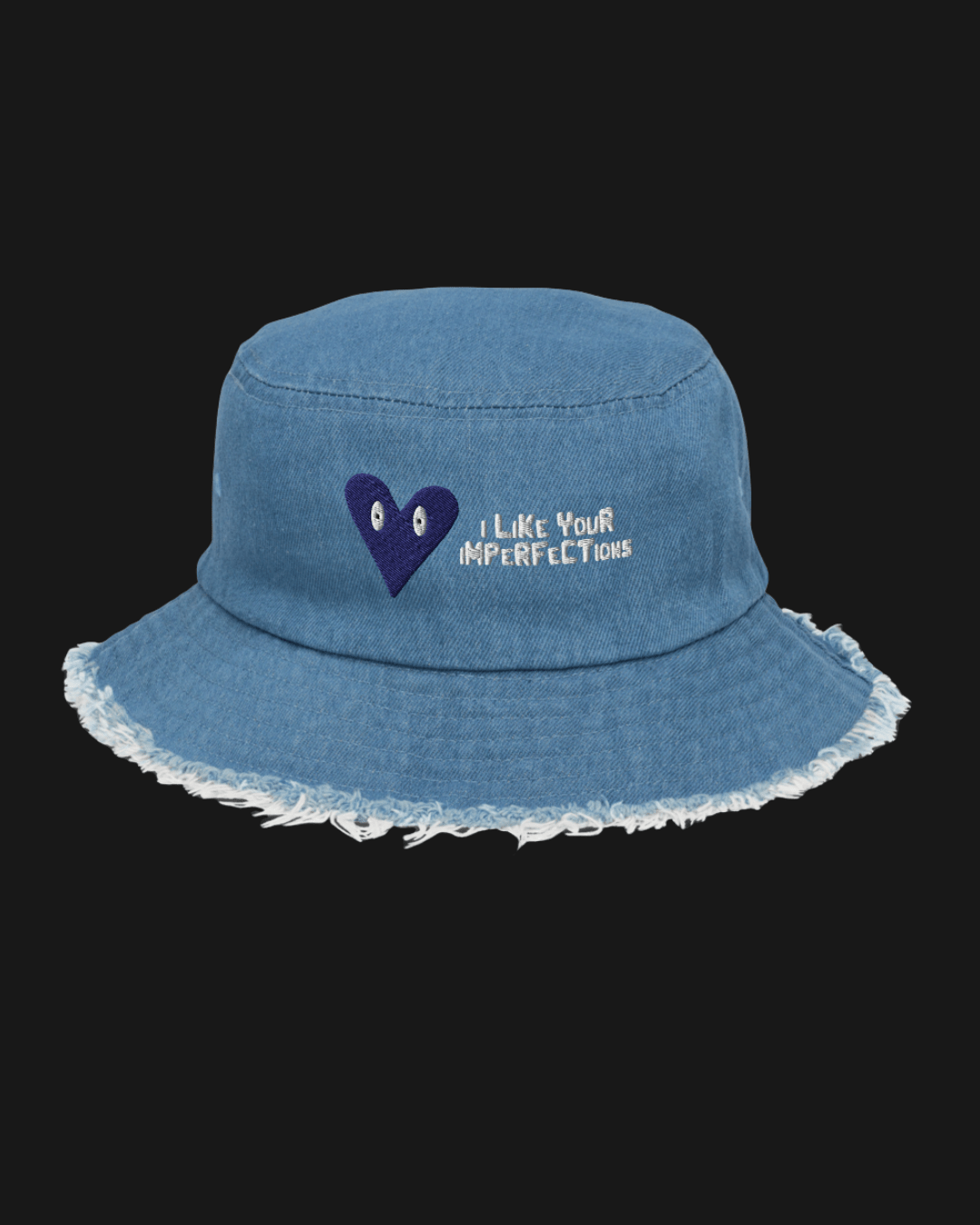 Disestressed ¨Imperfections¨ bucket capFOY